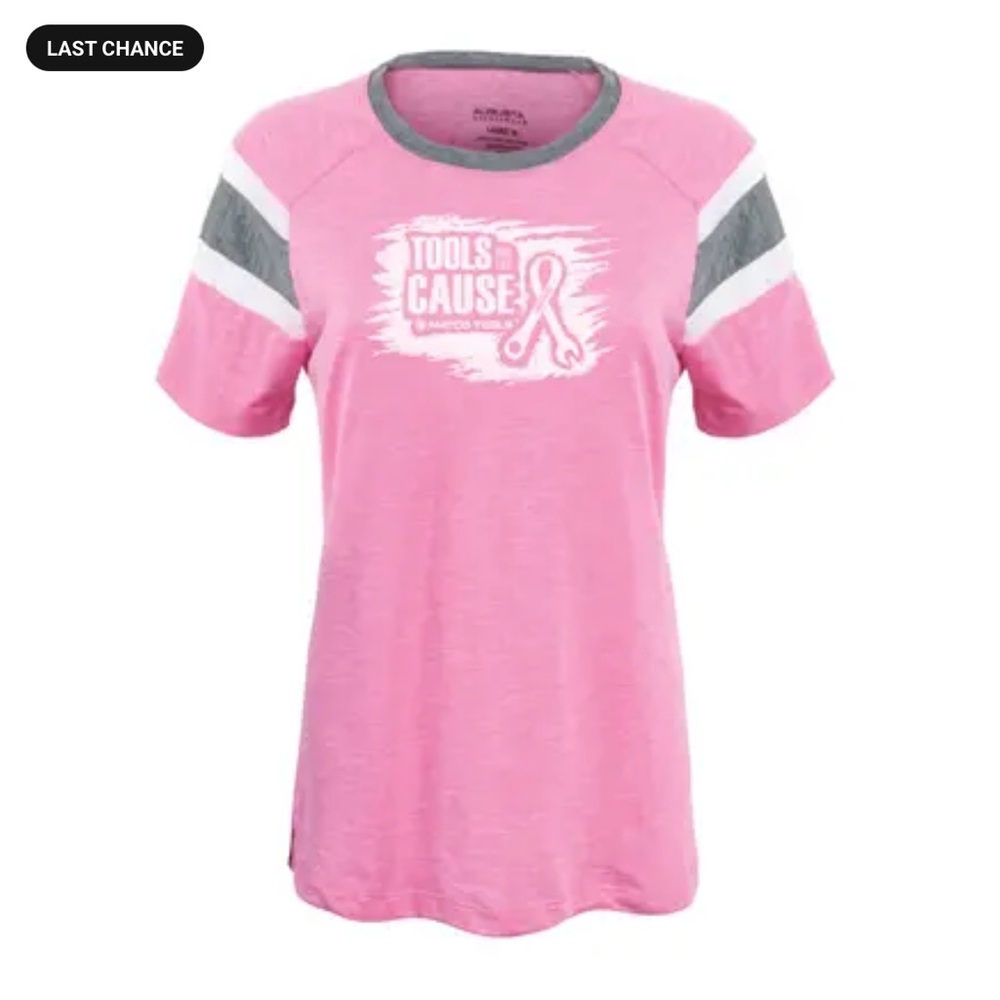 Matco Tools For Cause Short Sleeve Women’s Pink/ grey Size Small